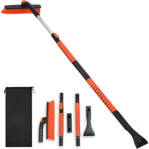 imageEcoNour 447quot 3 in 1 Snow Brush for SUV 360 Pivoting Extendable Long Snow Brush for Car Snow and Ice Scrapers for Windshield with Ergonomic Foam Grip for Car Truck SUV Winter Car Accessories53