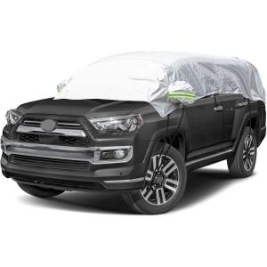 imageEcoNour Car Windshield Snow and Frost Cover  WaterResistant Windproof Dustproof  All Weather Car Front Cover  Ideal Sunroof Cover Protects Your Windshield and Roof SUV YLSUV YL