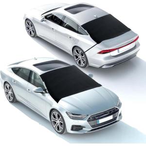 imageEcoNour Rear Windshield Cover for Ice and Snow  Car Back Window Snow ampamp Frost Cover  Complete Protection from Snow and Other Winter Debris  Winter Car Accessories for Sedan SUV ampamp Van  MediumFront  Rear Snow cover