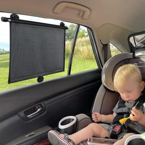 imageEcoNour Side Window Sunshade for Baby 2 Pack with Headrest Hook  Window Shades for Baby  Back Window Sun Shade for Car fits SUV and Trucks 18quot x 20quot