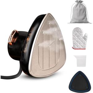 imageEconour 2in1 Mini Travel Iron ampamp Steamer with temperature control light indicator and nonstick soleplate Compact portable and ideal for travel crafting quilting sewing and handcraft project