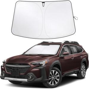 imagefor Rivian R1S 20222024 2025 Windshield Sunshade Compatible for EcoNour 240T Polyester Material Cars Sun Visor Reflector Blocks UV Rays  Foldable Sunshade Interior Protection Rivian AccessoriesSubaru Outback 20202025