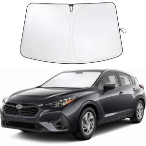 imagefor Rivian R1S 20222024 2025 Windshield Sunshade Compatible for EcoNour 240T Polyester Material Cars Sun Visor Reflector Blocks UV Rays  Foldable Sunshade Interior Protection Rivian AccessoriesSubaru Impreza 20152025