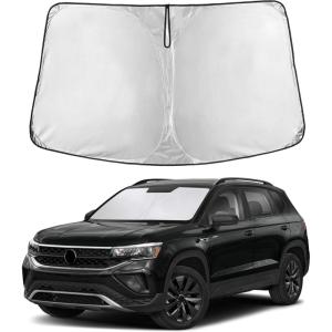 imagefor Rivian R1S 20222024 2025 Windshield Sunshade Compatible for EcoNour 240T Polyester Material Cars Sun Visor Reflector Blocks UV Rays  Foldable Sunshade Interior Protection Rivian AccessoriesTiguan 20182025