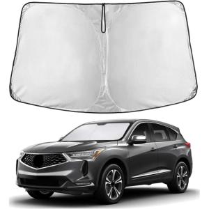 imagefor Rivian R1S 20222024 2025 Windshield Sunshade Compatible for EcoNour 240T Polyester Material Cars Sun Visor Reflector Blocks UV Rays  Foldable Sunshade Interior Protection Rivian AccessoriesAcura RDX 20192025