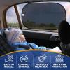 imageEcoNour Side Window Shades for Baby4 Pack  Side Window Sunshade for Kids  UV Protection Sun Shades for Kids  Fits Most Camper Bus Van RV Minivan Truck MPV ampamp SUV  XLarge 26quotx16quot2 Transparent  2 Semi Transparent
