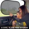 imageEcoNour Side Window Shades for Baby4 Pack  Side Window Sunshade for Kids  UV Protection Sun Shades for Kids  Fits Most Camper Bus Van RV Minivan Truck MPV ampamp SUV  XLarge 26quotx16quot2 Transparent  2 Semi Transparent