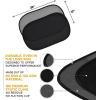 imageEcoNour Side Window Shades for Baby4 Pack  Side Window Sunshade for Kids  UV Protection Sun Shades for Kids  Fits Most Camper Bus Van RV Minivan Truck MPV ampamp SUV  XLarge 26quotx16quot2 Transparent  2 Semi Transparent