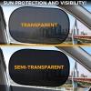 imageEcoNour Side Window Shades for Baby4 Pack  Side Window Sunshade for Kids  UV Protection Sun Shades for Kids  Fits Most Camper Bus Van RV Minivan Truck MPV ampamp SUV  XLarge 26quotx16quot2 Transparent  2 Semi Transparent