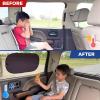imageEcoNour Side Window Shades for Baby4 Pack  Side Window Sunshade for Kids  UV Protection Sun Shades for Kids  Fits Most Camper Bus Van RV Minivan Truck MPV ampamp SUV  XLarge 26quotx16quot2 Transparent