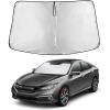 imagefor Honda CRV  2017 2018 2019 2020 2021 2022 EcoNour Car Windshield Compatible with Storage Pouch  Front Window Sun Protector for UV Rays ampamp Sun Heat  Car Interior Accessories Fit Honda CRV ModelsHonda Civic 20162021