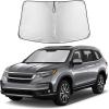 imagefor Honda CRV  2017 2018 2019 2020 2021 2022 EcoNour Car Windshield Compatible with Storage Pouch  Front Window Sun Protector for UV Rays ampamp Sun Heat  Car Interior Accessories Fit Honda CRV ModelsHonda CRV 20172022