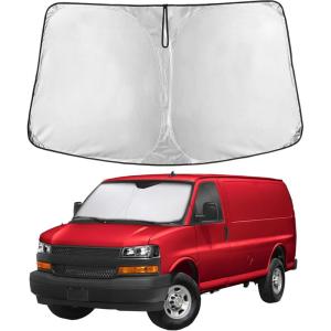 imagefor Honda CRV  2017 2018 2019 2020 2021 2022 EcoNour Car Windshield Compatible with Storage Pouch  Front Window Sun Protector for UV Rays ampamp Sun Heat  Car Interior Accessories Fit Honda CRV ModelsChevy Express 19962025