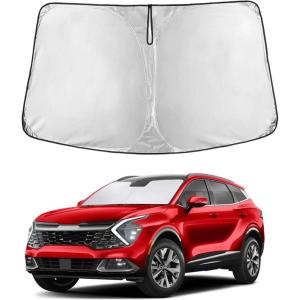 imagefor Honda CRV  2017 2018 2019 2020 2021 2022 EcoNour Car Windshield Compatible with Storage Pouch  Front Window Sun Protector for UV Rays ampamp Sun Heat  Car Interior Accessories Fit Honda CRV ModelsKia Sportage 20182022