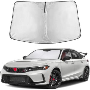 imagefor Honda CRV  2017 2018 2019 2020 2021 2022 EcoNour Car Windshield Compatible with Storage Pouch  Front Window Sun Protector for UV Rays ampamp Sun Heat  Car Interior Accessories Fit Honda CRV ModelsHonda Civic 2022 2025