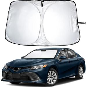imagefor Honda CRV  2017 2018 2019 2020 2021 2022 EcoNour Car Windshield Compatible with Storage Pouch  Front Window Sun Protector for UV Rays ampamp Sun Heat  Car Interior Accessories Fit Honda CRV ModelsToyota Camry 20122017