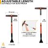 imageEcoNour 36quot Extendable Snow Brush and Ice Scraper  3in1 Telescopic Snow Removal Brush with 360 Rotating Head for Car Windshield  Ice Scraper for SUV Truck and Car  Winter Car Accessories