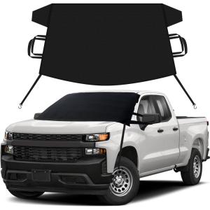 imageEcoNour Windshield Snow Cover for Chevy Silverado 15003500  HeavyDuty 600D Oxford Winter Windshield Cover for Ice and Snow  Waterproof HeatResistant SagProof ProtectionSnowcover for Chevy Silvarado