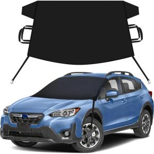 imageEcoNour Windshield Snow Cover for Chevy Silverado 15003500  HeavyDuty 600D Oxford Winter Windshield Cover for Ice and Snow  Waterproof HeatResistant SagProof ProtectionSnowcover for Subaru Crosstrek