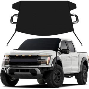 imageEcoNour Windshield Snow Cover for Chevy Silverado 15003500  HeavyDuty 600D Oxford Winter Windshield Cover for Ice and Snow  Waterproof HeatResistant SagProof ProtectionSnowcover for Ford F150