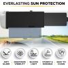 imageEcoNour Upgraded Car Visor Extender Sun Blocker  Polarized AntiGlare Car Windshield Visor Extension Offers Sun Glare Protection for Safe Driving  Driver and Passenger Side Sun Visor ExtenderTransparent  Polarized