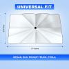 imageEcoNour Car Windshield Sunshade  Foldable Reflector Umbrella Sunshade Blocks UV Rays Sun Visor Protector to Keep Your Vehicle Cool and Damage Free Large 55 inches x 31 inchesXXXLarge
