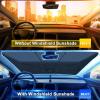 imageEcoNour Car Windshield Sunshade  Foldable Reflector Umbrella Sunshade Blocks UV Rays Sun Visor Protector to Keep Your Vehicle Cool and Damage Free Large 55 inches x 31 inchesXXXLarge