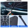 imageEcoNour Car Windshield Sunshade  Foldable Reflector Umbrella Sunshade Blocks UV Rays Sun Visor Protector to Keep Your Vehicle Cool and Damage Free Large 55 inches x 31 inchesXXXLarge