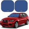 imageEconour Windshield Sun Shade 2Piece300 Thickened Automotive Sunshade for Incredible UV ampamp Sun ProtectionFoldable Car Sun ShadeProctect Car Interior AccessoriesFits for SUV Sedan28  31 inchesBlue