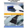 imageEcoNour 49quot Snow Broom with Ice Scraper for Car Windshield ampamp Windows  Scratch Free Snow Brush for Cars Trucks ampamp SUVs  Long Head Snow Rake Remover Perfect for Home and Car Roof62