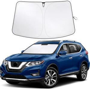 imageEconour Windshield Sun Shade for 20142020 Nissan Rogue NOT for Rogue Sport ampamp 2021 Rogue 3rd Gen T33 Sunshade Foldable Window Sun Visor Protector Blocks UV Rays Keep Your Car Cooler