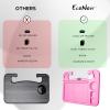 imageEcoNour 4 in 1 Car Steering Wheel Tray  2024 Upgraded Pink Tray with Dual Sauce Dip Holder and Tablet Holder  Spacious Steering Wheel Desk for Food and Laptop  Car Accessories Large