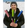 image27 Snow Brush and Ice Scrapers for Car Windshield 3 Pack Window Scraper with Ergonomic Foam Grip Snow Removal for Car Must Have Winter Car Accessories Green Blue amp PinkBlue