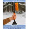 image27 Snow Brush and Ice Scrapers for Car Windshield 3 Pack Window Scraper with Ergonomic Foam Grip Snow Removal for Car Must Have Winter Car Accessories Green Blue amp PinkOrange