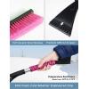 image27 Snow Brush and Ice Scrapers for Car Windshield 3 Pack Window Scraper with Ergonomic Foam Grip Snow Removal for Car Must Have Winter Car Accessories Green Blue amp PinkPink