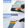 image27 Snow Brush and Ice Scrapers for Car Windshield 3 Pack Window Scraper with Ergonomic Foam Grip Snow Removal for Car Must Have Winter Car Accessories Green Blue amp PinkOrange