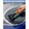 image27 Snow Brush and Ice Scrapers for Car Windshield 3 Pack Window Scraper with Ergonomic Foam Grip Snow Removal for Car Must Have Winter Car Accessories Green Blue amp PinkOrange