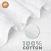 imageEcoNour Luxury 100 White Turkish Cotton Towel Set 550 GSM 6 Piece Bathroom Towels Set Includes 2 Bath Towels 2 Hand Towels 2 Washcloths  Soft Absorbent Quick Dry for Bathroom SpaGym amp HotelWhite