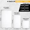 imageEcoNour Luxury 100 White Turkish Cotton Towel Set 550 GSM 6 Piece Bathroom Towels Set Includes 2 Bath Towels 2 Hand Towels 2 Washcloths  Soft Absorbent Quick Dry for Bathroom SpaGym amp HotelWhite