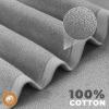 imageEcoNour Luxury 100 White Turkish Cotton Towel Set 550 GSM 6 Piece Bathroom Towels Set Includes 2 Bath Towels 2 Hand Towels 2 Washcloths  Soft Absorbent Quick Dry for Bathroom SpaGym amp HotelGrey