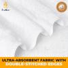 imageEcoNour Luxury 100 White Turkish Cotton Towel Set 550 GSM 6 Piece Bathroom Towels Set Includes 2 Bath Towels 2 Hand Towels 2 Washcloths  Soft Absorbent Quick Dry for Bathroom SpaGym amp HotelWhite