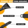 imageEcoNour Windshield Ice Scraper for Car  2 Pack Scraper to Remove Snow Frost and Ice  Ice Crusher for Car Window with Foam Handle for Perfect Grip  Ice Removal Accessoriesblack