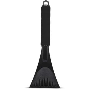 imageEcoNour Windshield Ice Scraper for Car  2 Pack Scraper to Remove Snow Frost and Ice  Ice Crusher for Car Window with Foam Handle for Perfect Grip  Ice Removal Accessoriesblack