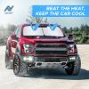 imageDetachable Truck Windshield Sun Shade  Foldable Sunshade for Front Windshield  Pickup Truck Sun Visor for Heat and UV Protection Premium Reflective amp Dual Layer Design  Large 74x36Large