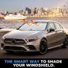 imageDetachable Windshield Sun Shade for Car Foldable Sun Shade for Car Windshield  Premium Reflective and Durable Dual Layer Design  Blocks UV Rays and Heat Universal Fit  Medium 64x34Square