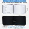 imageDetachable Windshield Sun Shade for Car Foldable Sun Shade for Car Windshield  Premium Reflective and Durable Dual Layer Design  Blocks UV Rays and Heat Universal Fit  Medium 64x34Square
