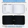 imageDetachable Windshield Sun Shade for Car Foldable Sun Shade for Car Windshield  Premium Reflective and Durable Dual Layer Design  Blocks UV Rays and Heat Universal Fit  Medium 64x34Square