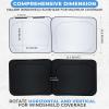 imageDetachable Windshield Sun Shade for Car Foldable Sun Shade for Car Windshield  Premium Reflective and Durable Dual Layer Design  Blocks UV Rays and Heat Universal Fit  Medium 64x34Square