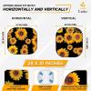 imageEcoNour 2Piece Car Windshield Sun Shade Sunflower  Durable 240T Polyester Sun Shield for Front Window Protection  Foldable Automotive Interior Accessories for UV Protection  Medium 28 x 31
