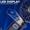 imageEcoNour Portable Handheld Fan  USB Rechargeable Mini Fan with 5 Speeds  LED Display and Foldable Design  Battery Operated Mini Fan for Home Office Bedroom and Travel